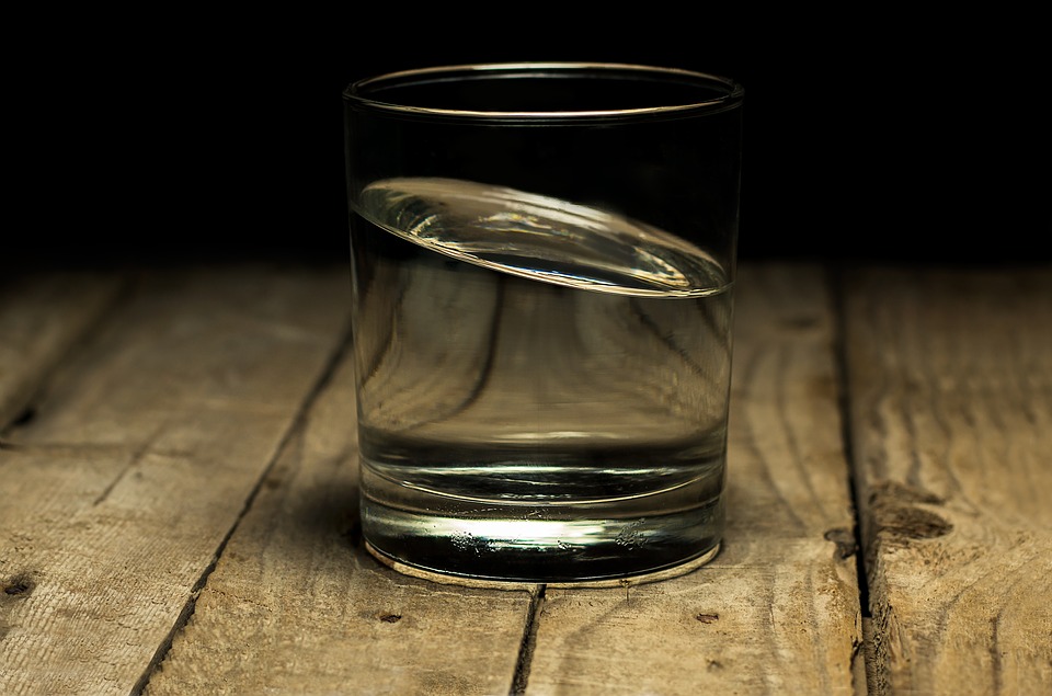 glas vand