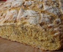 Banana bread on a plate