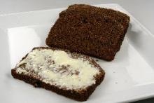 Banana bread on a plate