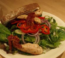 Club sandwich – på hjemmebagt brød