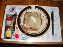 Røsti med æblemos