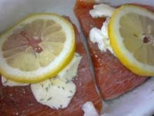 Laks m/ spidskål i citron-fløde dressing