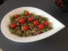 Quinoa salat med Asparges og Bacon