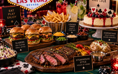 Las Vegas på tallerkenen: Byg en casino-menu med amerikanske klassikere