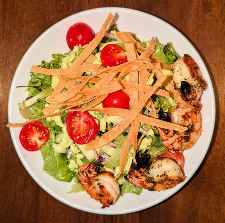 Bulgursalat med rejer og ærter
