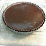 Pæretærte med chokolade og mandler