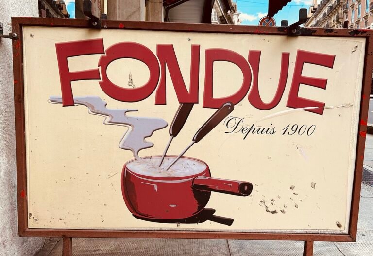 Rødvins fondue
